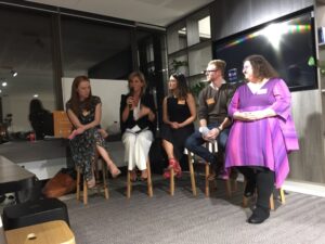 Wow. High school dropout, athlete, kayak tour guide, blues singer, publican, businesswoman… Andrea Culligan is blowing us away. #GGDSyd @OFX https://t.co/b5qs7RQxvm