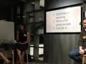 Career advice from @holasammy: Optimise for learning. Work with great people. (Life’s too short to work with assholes.) Just do it! #ggdsyd https://t.co/Ke8XulicPb