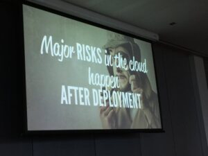 Traditionally most software testing happened before deployment - but now with cloud, major risks are POST deployment. #dddperth @gojkoadzic https://t.co/zq2Da0ZcfW