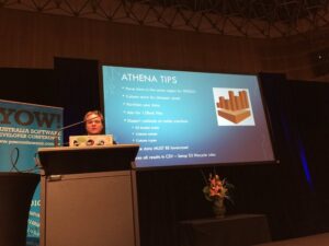 Massive unsolicited spruik for AWS Athena from Richard, who is a big fan. He’s giving us SO MUCH INFORMATION in a short talk! #YOWData https://t.co/jCOsZQ2Wwd