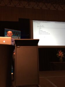 Protip for tech speakers: be like @radek1st. Recording demo and narrating it is so much easier than live coding! #YOWData https://t.co/AeURngLJ4A