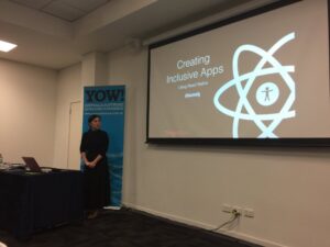 Designing with accessibility in mind is better for everybody - the “kerb cut effect”. @LareneLg talking a11y + React Native at #YOWconnected https://t.co/0ZWclzuiPa