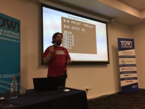 Micropython means you can just type in commands and get stuff to happen. Nostalgia for the glory days of early programming! #YOWConnected https://t.co/HDdqzVKOqa