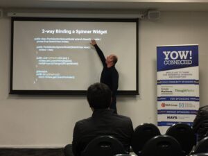 Practical example for using 2-way binding to build a colour-picking spinner widget. @mklin #YOWConnected https://t.co/xmMuW5eEeD