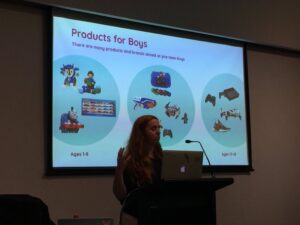 Products for preteen boys dominated by tech-related brands (LEGO, Nintendo, etc) but for girls there’s a big gap. #YOWConnected @SaraJChipps https://t.co/DyN60Z4B3c