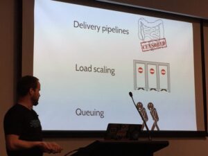 “The Level 5 Problem” - 85% of the ppl on floor are guys, all sharing same facilities. Leads to, uh, issues. 😂💩 #YOWConnected @Hatchman76 https://t.co/IymCrRwyA7