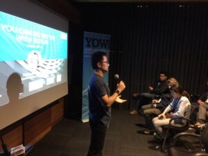 Big crowd at CBA for #yownight with @sveta_isakova! Mike Chen kicking things off… https://t.co/25aZAAJu8w