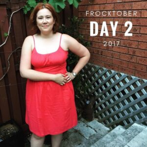 Day 2. Who says gingers shouldn't wear red? Ancient sundress from the Gap. #frocktober #frocktober2017 https://t.co/yFMAeqANOP https://t.co/jPVvyLIeDt