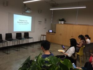 Proud to support inaugural Gateway into GameDev meetup on behalf of @yow_conf. Great job @IngaPflaumer! #womeningamedev https://t.co/HC4MpLcUrt