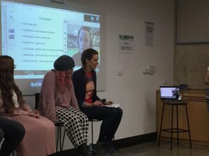 Panel moderator Teresa from @ustwo doing a good job of wrangling six panellists - including @Gaohmee on Skype! #womeningamedev https://t.co/8OIbz6Sn76