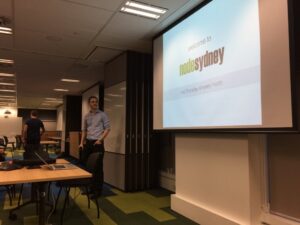 Yay!! We’re kicking off the newly renamed @NodeSydney with host @asyncadventures. #nodesydney https://t.co/K1GlTFBav1