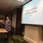 Now to hear why you can’t do two things at the same time. “More for the guys in the audience…” 😂 @jsscclr @NodeSydney https://t.co/Tq2HqpAlXd