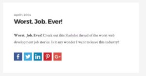 @slashdot Searched my blog for mentions. Huh. As early as 2004 I was ready to leave this damn industry. https://t.co/FaokUT8sqv https://t.co/RR8fizs3By