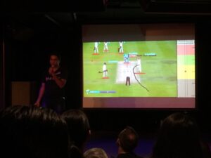 Using AI to analyse the cricket? MASSIVE CHEER from the crowd. 😂 @Flixsense #Startmate @Startmate https://t.co/DtuOQx192a