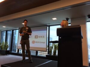 Sue and Mark kicking things off at #devfest17! Great energy. Thanks for hosting, @australiapost. 😀 @gdgmelbourne https://t.co/yidF9KQEqG