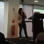 Just noticed that @zarahjutz dressed appropriately for her talk on data binding through Plaid. 💯👏😂 #devfest17 @gdgmelbourne https://t.co/H54aoDsFY1