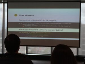 Very helpful of @zarahjutz to share the caveats and things she found confusing in her journey with data bindings. #devfest17 @gdgmelbourne https://t.co/e1zwmI1TJU