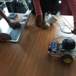 Antidote to today’s tech industry disillusionment: these awesome kids from @coderdojomelb driving robots and using AI. #DevFest17 ❤️ https://t.co/qqNKdcXRE2