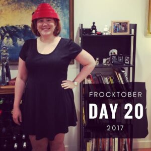 Day 20. Lady Skater dress #madebyme and Devo hat #notmadebyme. 😂 #frocktober #frocktober2017 https://t.co/MmLpfeA1L2 https://t.co/j0TNoaoJhr