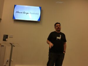 Impromptu appearance by @DeveloperSteve at @iotbne talking about his new role at @telstradev! #iotbne https://t.co/7nrYLFqx5R