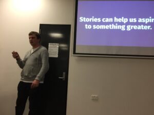 Loving this talk from @tjridge about the importance of sharing your experiences with your peers in the tech industry. @brisruby https://t.co/1i0BqXnn5V