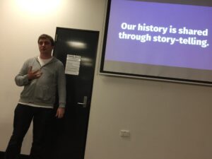 Loving this talk from @tjridge about the importance of sharing your experiences with your peers in the tech industry. @brisruby https://t.co/1i0BqXnn5V