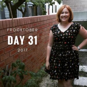 Day 31. Dangerfield dress. Happy Halloween! 🎃 And that's #frocktober2017 finished!! https://t.co/Rcsco9tXqk https://t.co/j03nDyy1PE