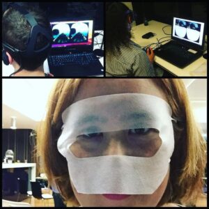 After watching others, I had to try the VR game. Did you know they make hygienic masks for VR headsets? 😂 #indigit… https://t.co/LpJhj6nXIx https://t.co/yVJgsP868T