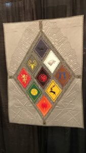 You think your Mom is cool, but does she send you photos of quilted and embroidered Game of Thrones wallhangings involving CHAIN MAIL?! https://t.co/V9765HCJN2