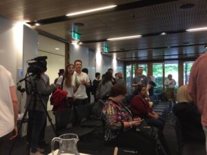 The crowd for #HealthHackSYD is gathering! https://t.co/JeUZCwt209