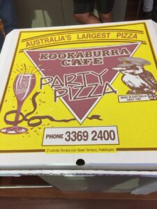 Today I learned that Australia's largest pizza lives in Brisbane, and we order it for @yow_conf events. You jelly? 😂🍕 #yownight https://t.co/SQmc0N6DJR