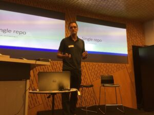 We're not here just to moan, @LeeRyanCampbell says. Time for alternatives. Break out of single repo hell. #yownight https://t.co/ZU3ssmaHf3