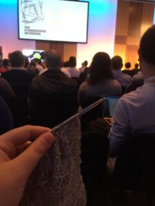 Knitting in the back row, as promised. @lachlanhardy @Xavier_Ho #summit17 https://t.co/BLP8BbvKfE