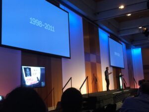 "No one knew what web design was. There were webmasters. Anybody here was a webmaster? Yeah... We were cool." #guilty 🤓 #summit17 #wds17 https://t.co/tol3gv2orW