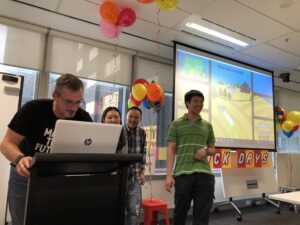 Using Lego bricks and farm animals in a video game to teach basic accounting principles. "THE COWS ARE BUILDING UP!!" 😂 🐄 #myobhackday https://t.co/geSyAaXZ5d