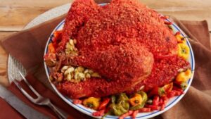 Prepare Flamin' Hot Cheetos-crusted turkey as the Pilgrims intended https://t.co/WkR1j2k1lH - God bless America. 🔥🦃 https://t.co/dTpiI3IJBz