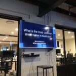 Absolute champion @ADuckIsMyFiend is presenting via Google Hangout to a large crowd of @GGDSydney @WWCSyd @yow_conf attendees at @SafetyCultureHQ! https://t.co/Q2V8lGAQRi