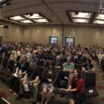 The view from the stage as the audience trickles in for this morning's #yow17 keynote. Everyone ready?! https://t.co/9cithq2fUH