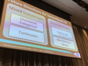 Nice shout-out to our friends at @dius_au for helping with the Python API for VariantSpark! 👏 #yow17 https://t.co/w3CwBg4h04