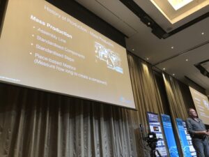 Interesting discussion of craft and mass-production. For @davefarley77, craftsmanship implies creating things individually. (Relevant to my ongoing crafter vs. maker debate...) #yow17 https://t.co/2zhjd3fmrn