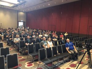 View from the stage as Day 2 kicks off at #yow17. Impressed so many braved the incoming 🌧💧💨! (Don't worry stragglers...) https://t.co/nYBhLVdN7l