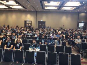 View from the stage as Day 2 kicks off at #yow17. Impressed so many braved the incoming 🌧💧💨! (Don't worry stragglers...) https://t.co/nYBhLVdN7l