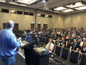 View from the stage as Day 2 kicks off at #yow17. Impressed so many braved the incoming 🌧💧💨! (Don't worry stragglers...) https://t.co/nYBhLVdN7l