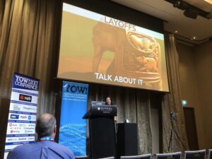 I literally made this face: 😲. Yes, disappearing team members is an anti-pattern, and it takes a serious toll on morale. We need to talk about this stuff. @heidihelfand #yow17 https://t.co/JOWm0zMaP5