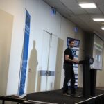 My friend @polleyg from @GDGMelbourne introducing the next session in Blue! #yow17 https://t.co/7hAM58I0Y4