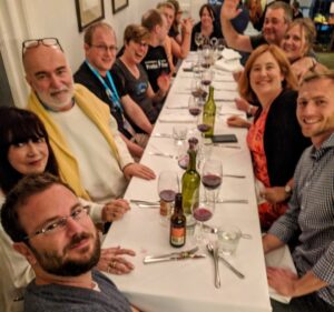 RT @lynnlangit: great conversations at @yow_conf speaker dinner #yow17 https://t.co/1pGOTubHqK