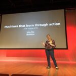 AI is a loaded term that @yakticus prefers not to use to describe her work, since it means different things to different people. "But it's really handy to put in a talk title to get people to attend!" 😂 #yow17 https://t.co/PVMHaGsKYi