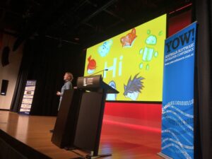 I'm so thrilled to have @lindaliukas on stage at #yow17. I'm inspired already!! https://t.co/8Y3XqIc9oa