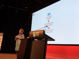 Teaching kids about data privacy and ad tracking with games of tag and paper prototypes. 👏 @lindaliukas #yow17 https://t.co/lKlznx66rM