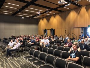 Great crowd excited to learn about the @CochlearGlobal System 7 project from @adamphosho and @mark_sabbatical! #yow17 https://t.co/sV5V0f3hJZ